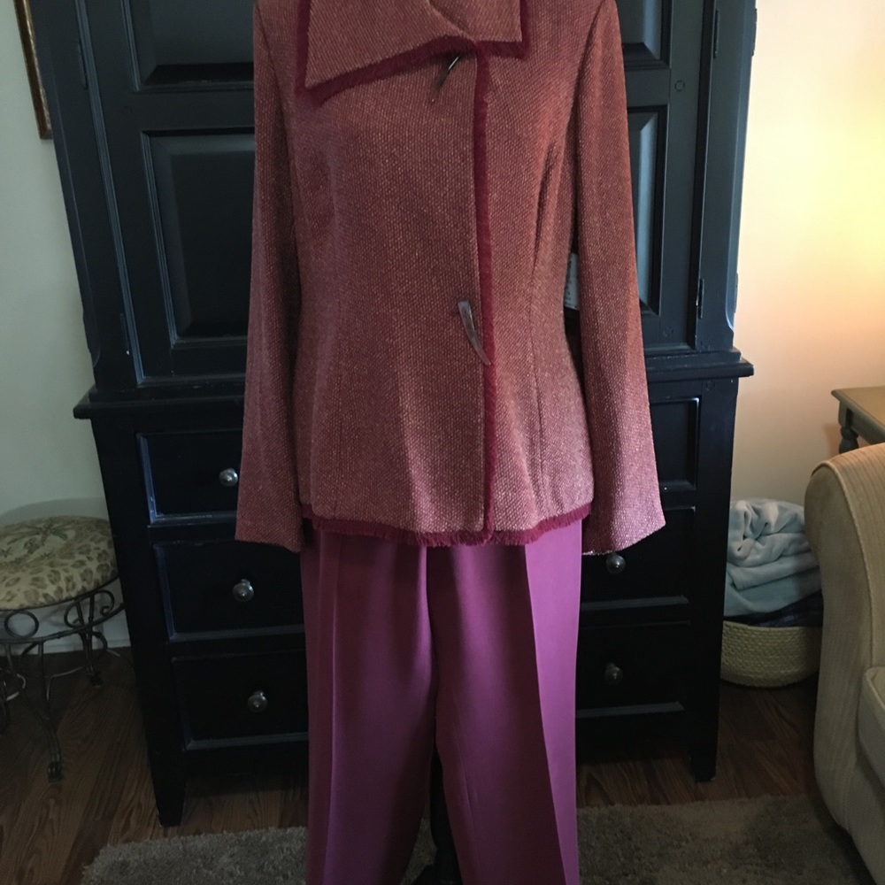 Two piece pant suit